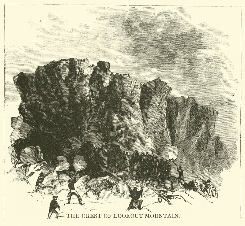 La crête de Lookout Mountain, novembre 1863 - American School