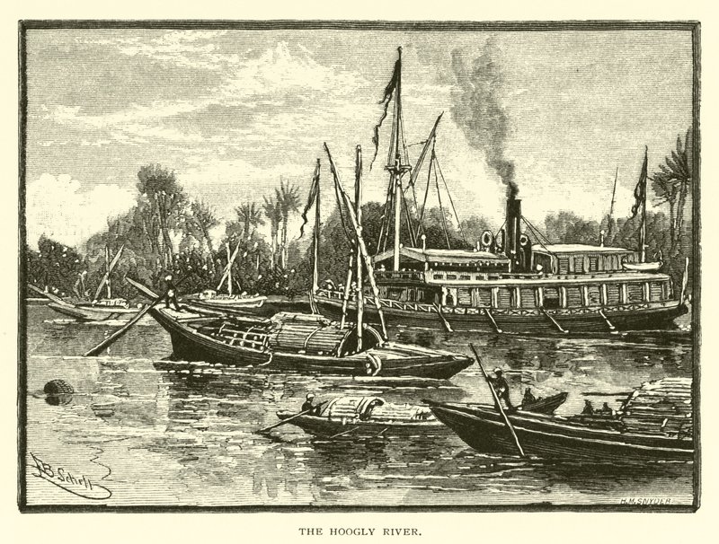 Le fleuve Hoogly - American School