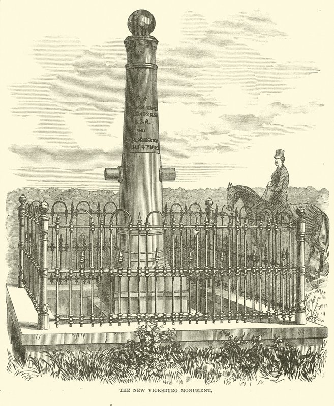 Le nouveau monument de Vicksburg, juillet 1863 - American School