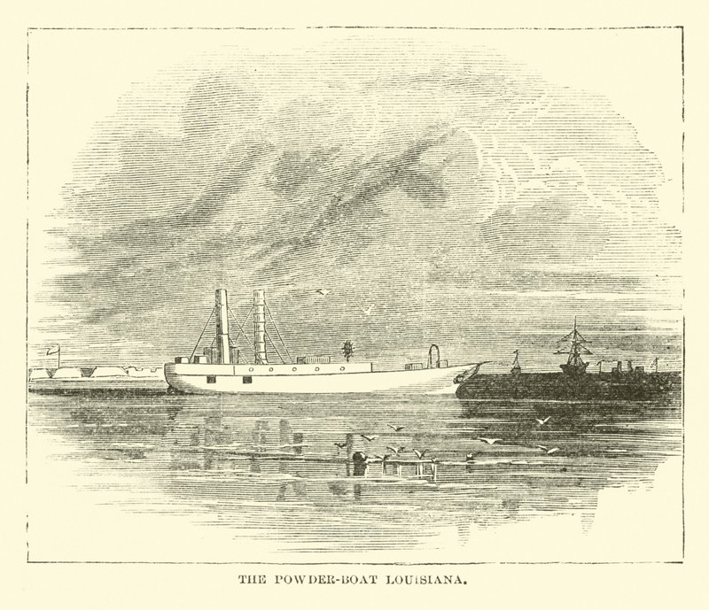 Le bateau-poudre Louisiana, décembre 1864 - American School