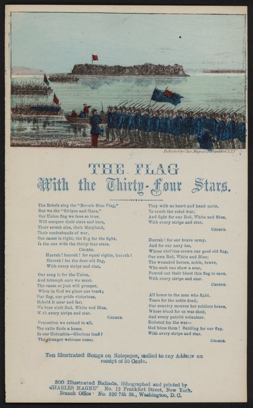 Le drapeau aux trente-quatre étoiles - American School