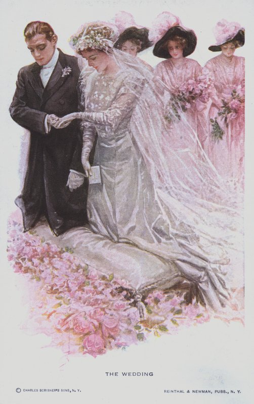 Le mariage (lithographie couleur) - American School