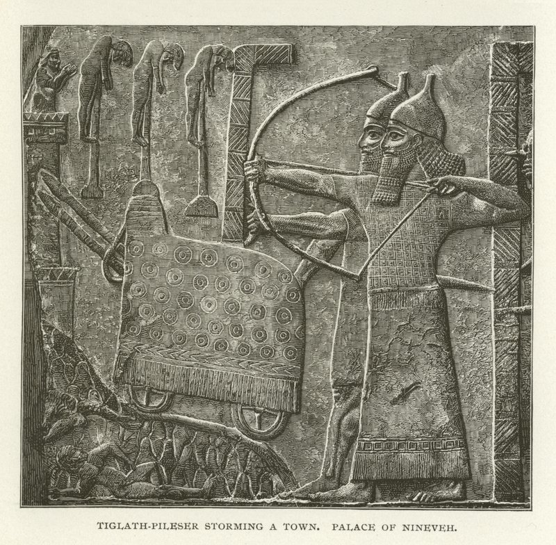Tiglath-Pileser prenant d