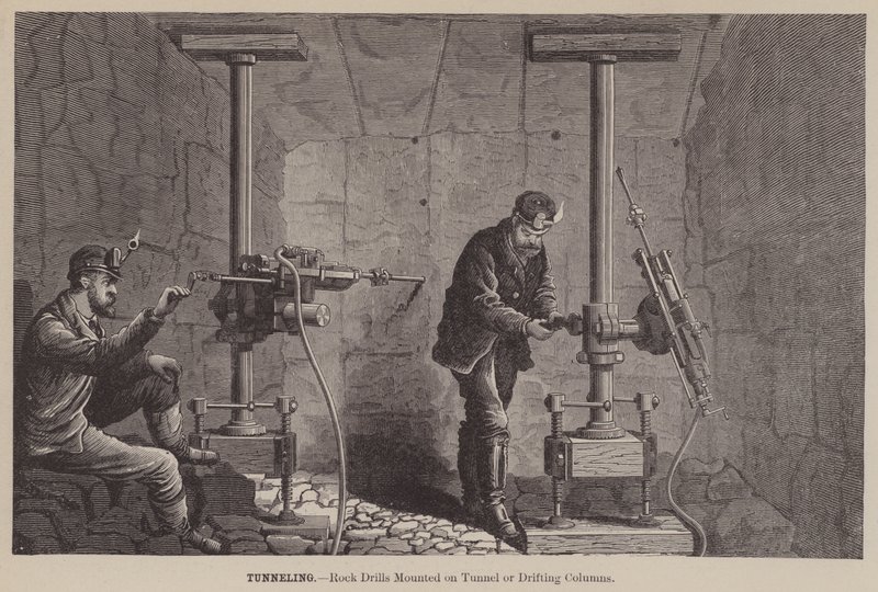 Tunneling, foreuses montées sur colonnes de tunnel ou de dérive - American School