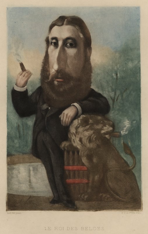 Léopold II, roi des Belges - Andre Gill