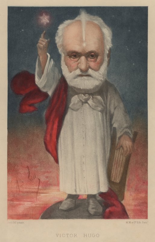 Victor Hugo, poète, romancier et dramaturge français - Andre Gill
