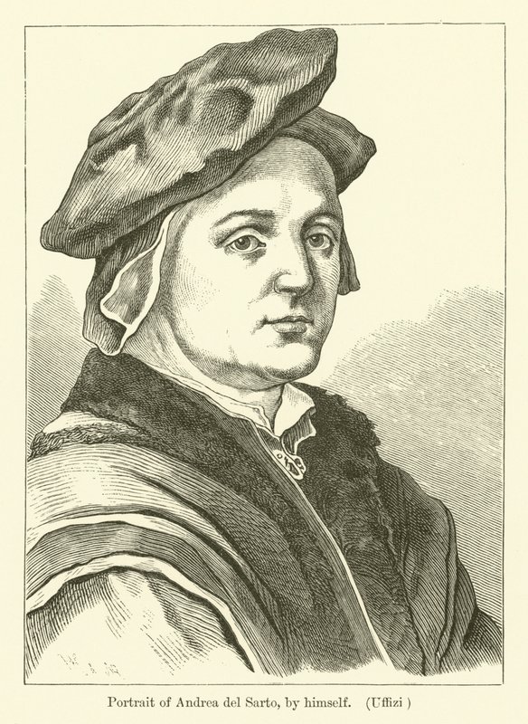 Autoportrait du peintre italien Andrea del Sarto - Andrea del (after) Sarto
