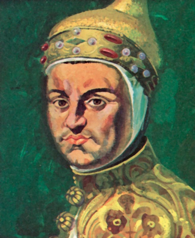 Enrico Dandolo, le doge de Venise (lithographie couleur) - Andrew Howat