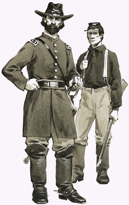 Un officier et un soldat de la cavalerie américaine - Angus McBride