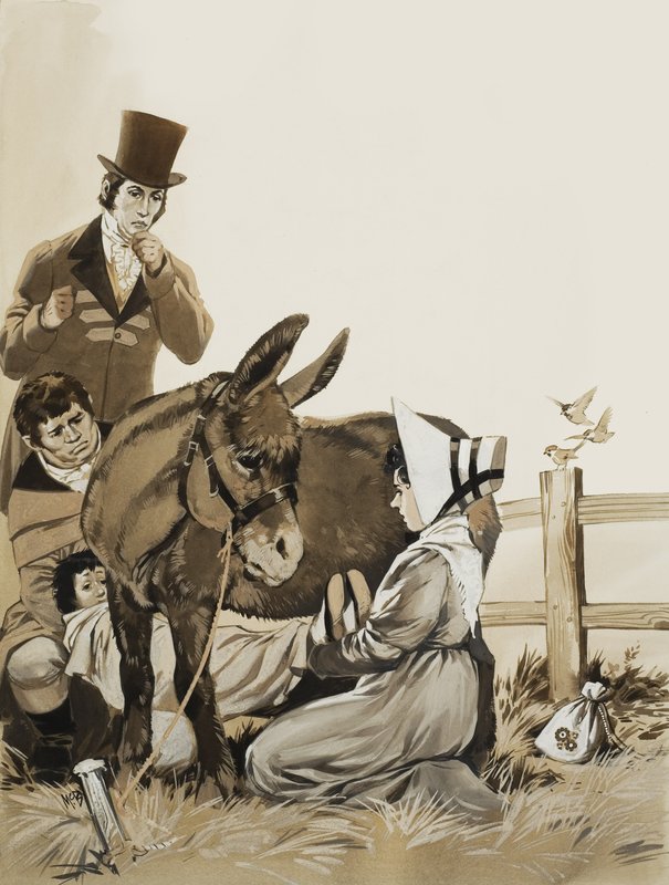 John Constable (1776-1837) et Remède contre la coqueluche (gouache sur papier) - Angus McBride