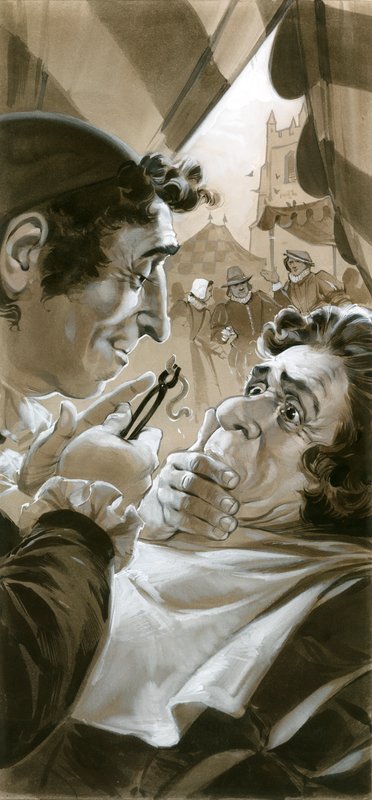 Dentiste charlatan avec ver - Angus McBride
