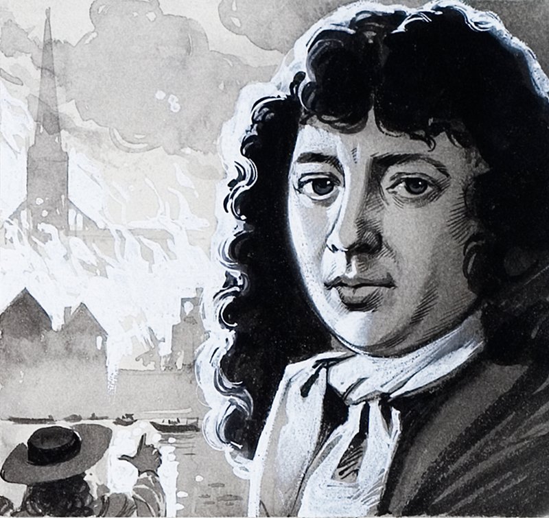 Samuel Pepys et le grand incendie de Londres - Angus McBride