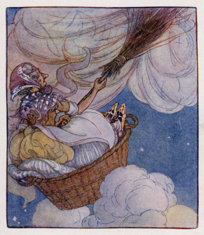 Comptine : Il était une vieille femme (lithographie en couleur) - Anne (after) Anderson