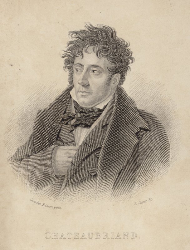 Portrait du vicomte de Chateaubriand - Anne Louis Girodet de Roucy Trioson