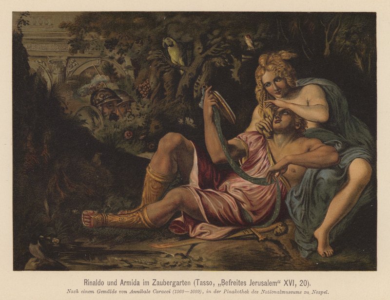 Scène de La Jérusalem délivrée, par Torquato Tasso - Annibale (after) Carracci