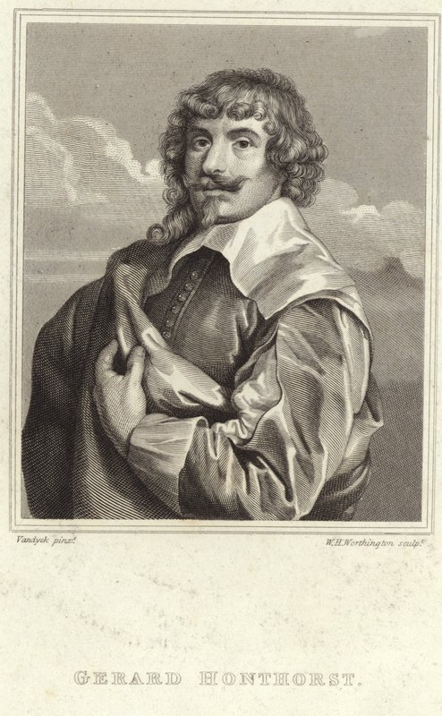 Portrait de Gerard van Honthorst - Anthony van Dyck