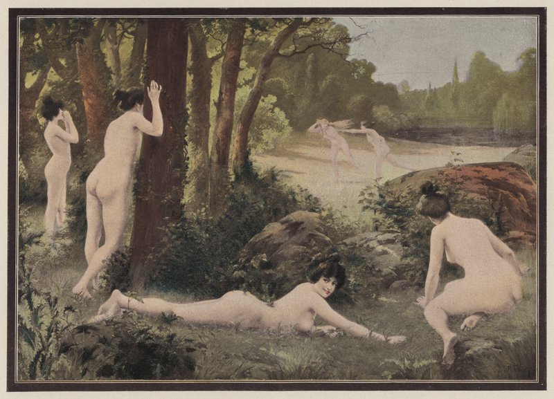 Jouer dans la campagne - Antoine Auguste Thivet