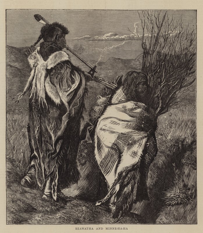 Hiawatha et Minne-ha-ha - Arthur Boyd Houghton