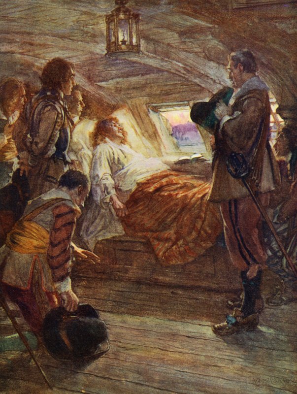 La mort de Sir Francis Drake - Arthur David (after) McCormick