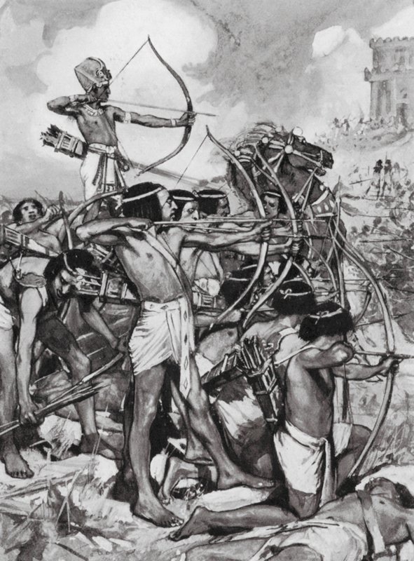 Thoutmôsis III attaquant les Syriens, XVIIIe dynastie - Arthur David (after) McCormick