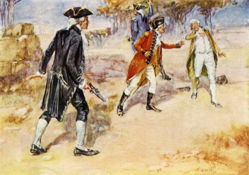Duel entre Warren Hastings et Philip Francis - Arthur David McCormick