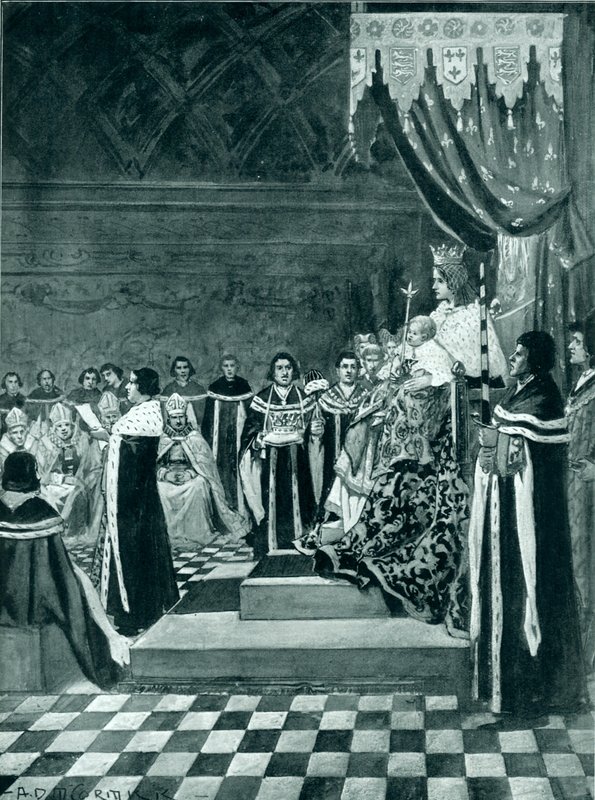 Henri VI ouvrant le parlement avec sa mère - Arthur David McCormick