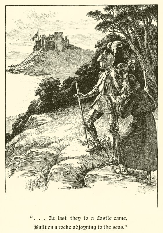 Sir Guyon, Les Trois Sœurs (gravure) - Arthur George Walker