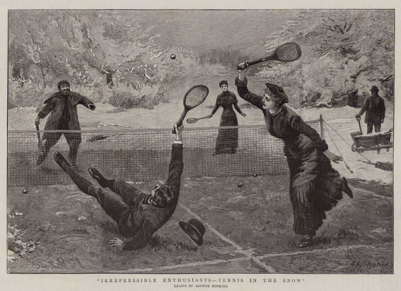 Enthousiastes irrépressibles, tennis dans la neige - Arthur Hopkins