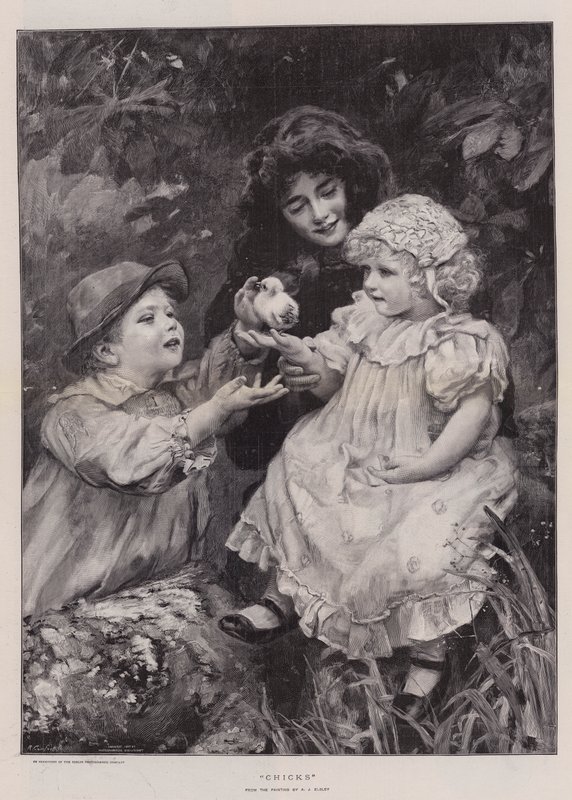 Poussins - Arthur John Elsley