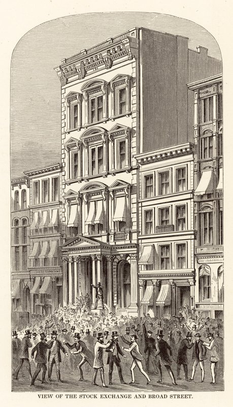 Vue de la Bourse et de Broad Street - Arthur Lumley