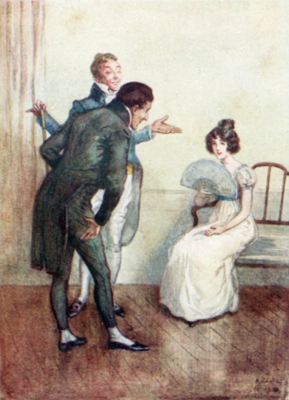 Illustration pour Northanger Abbey de Jane Austen - Arthur Wallis Mills