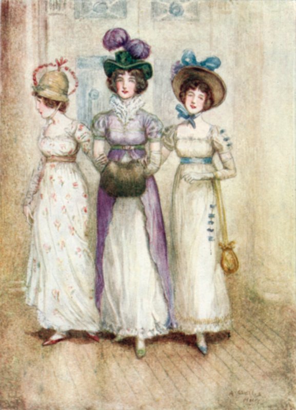 Illustration pour Northanger Abbey de Jane Austen - Arthur Wallis Mills