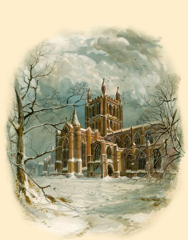 Cathédrale de Hereford, nord-ouest - Arthur Wilde Parsons