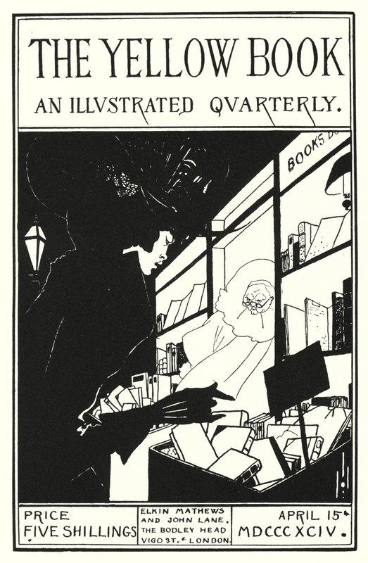 Conception de couverture pour le prospectus du Livre Jaune - Aubrey Beardsley