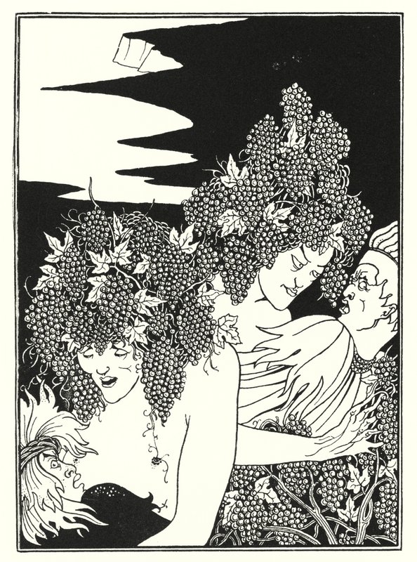 Le piège de la vendange (gravure) - Aubrey (after) Beardsley