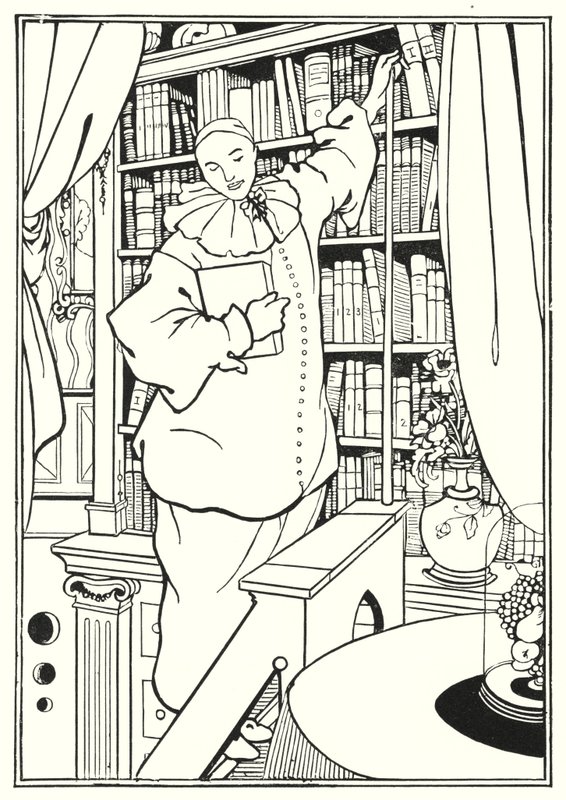 Conception pour la couverture de "Pierrot" - Aubrey Beardsley