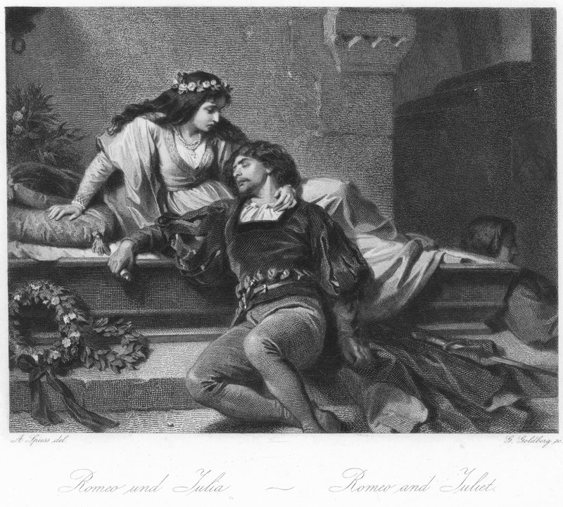 Scène de Roméo et Juliette - August Spiess