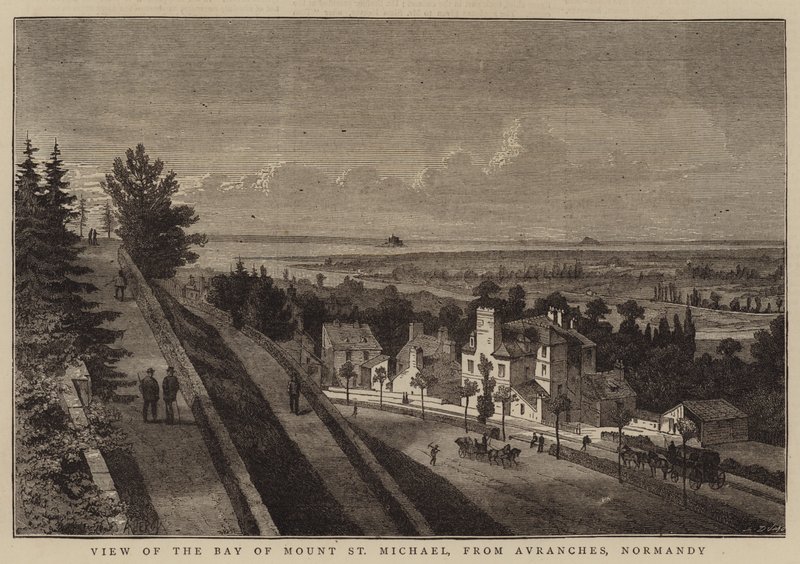 Vue de la baie du Mont-Saint-Michel, depuis Avranches, Normandie - Auguste Victor Deroy