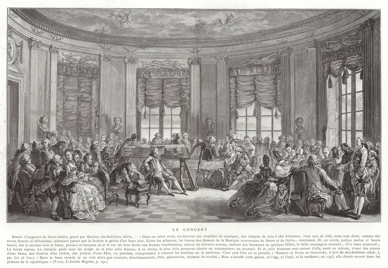 Le concert - Augustin de Saint-Aubin