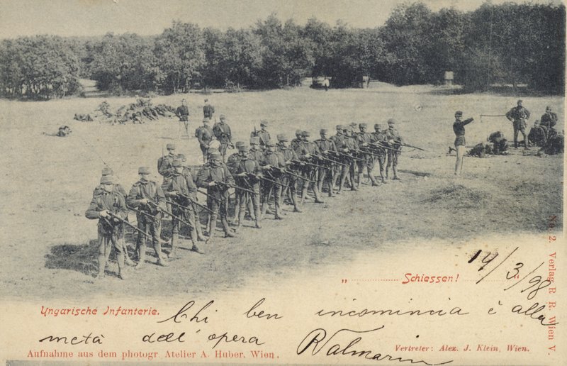 Infanterie hongroise recevant l