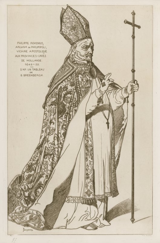 Philippe Rovenius, Archevêque de Philipopoli, vicaire apostolique, aux provinces-unies de Hollande, 1648-55. D