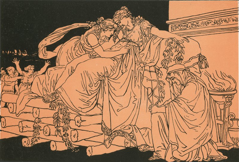 Didon sur le bûcher funéraire - Bartolomeo Pinelli