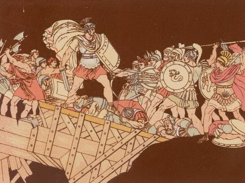 Horatius sur le pont - Bartolomeo Pinelli