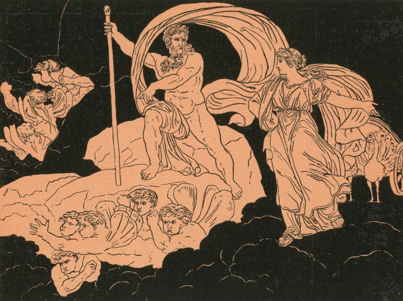 Junon et Éole - Bartolomeo Pinelli