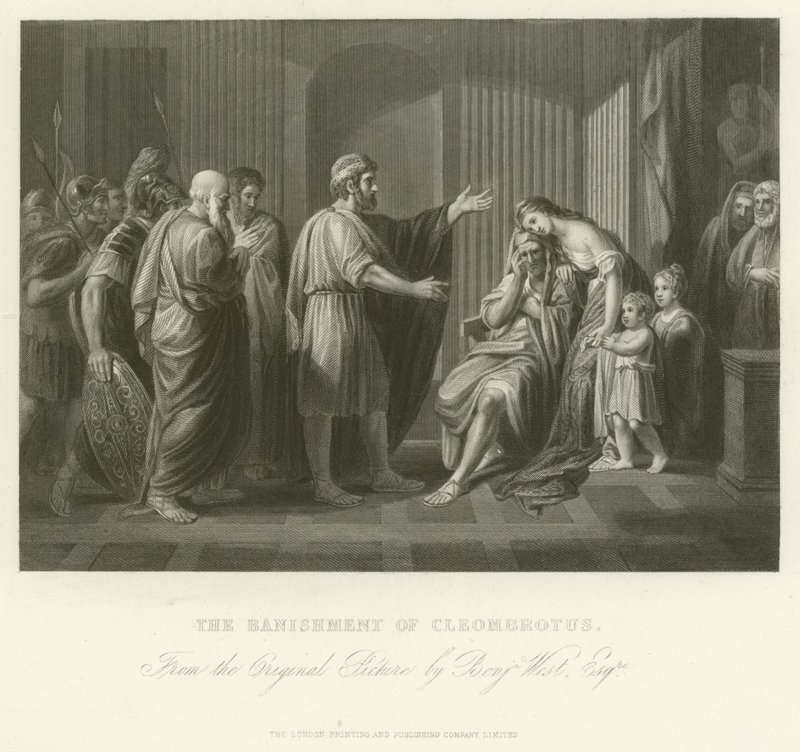 Le Banishment de Cleombrotus - Benjamin West