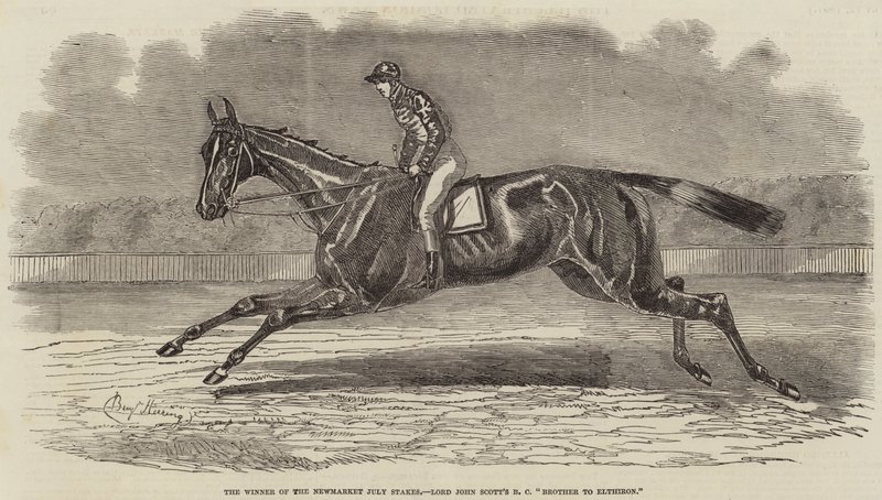 Le gagnant des Newmarket July Stakes, le BC Brother to Elthiron de Lord John Scott - Benjamin Herring