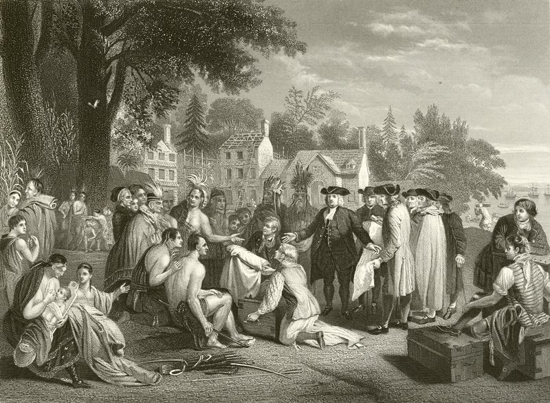 Le traité de William Penn avec les Indiens - Benjamin West
