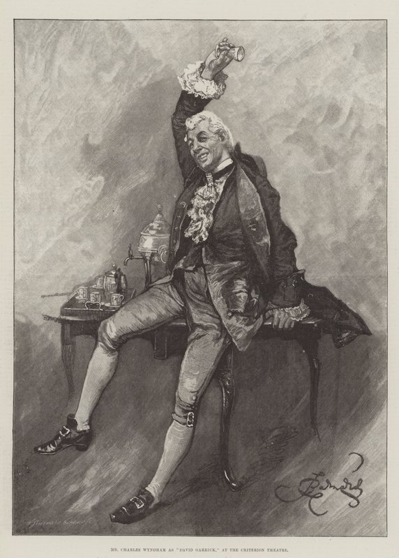 Mr Charles Wyndham en David Garrick, au Criterion Theatre - Bernard Partridge