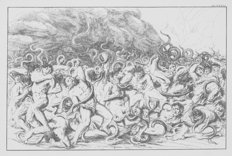 La Divine Comédie de Dante, Inferno (Enfer), Planche XXXVI - Bernhard Schuler