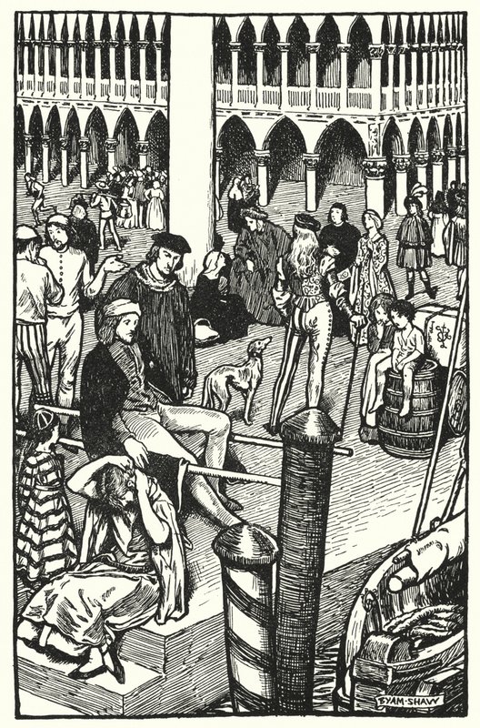 Illustration pour The Cloister and The Hearth par Charles Reade (lithographie) - Byam (after) Shaw